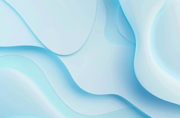 abstract background with a light blue color and soft waves and curves
