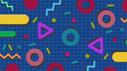 Abstract Memphis texture