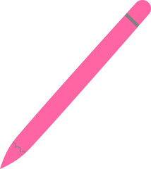 pink pencil isolated on white