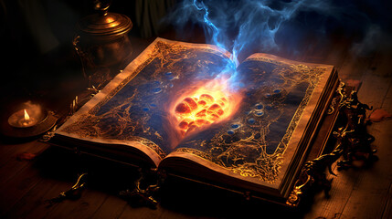 Magic Spellbook Tome of Mystical Incantations and Poti