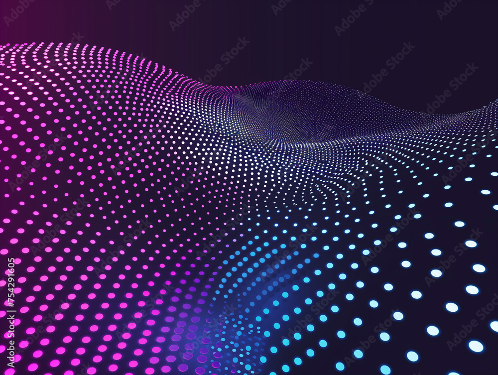 Poster abstract background with glowing particles. futuristic technology style. elegant background for busi