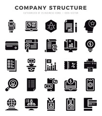 Company Structure icon pack for your website. mobile. presentation. and logo design.
