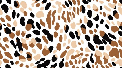 Fototapeta premium leopard pattern texture,camouflage leopard vector, leopard fur texture or abstract pattern are designed for use in textile, wallpaper, fabric, curtain, carpet, clothing, Batik, background, Embroidery 