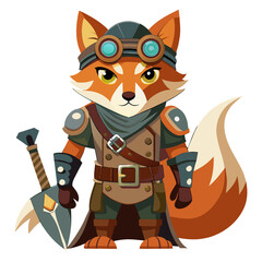 Steampunk Fox Warrior