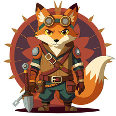 Steampunk Fox Warrior