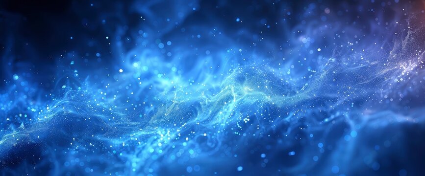 Impulse Blue Abstract Background, Wallpapers Banner HD, Design