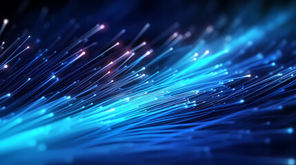 Colorful optical fiber intense color technology background