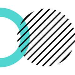 Black and Blue Geometric Shape