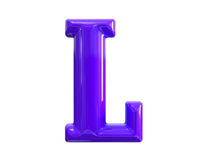 Purple Letter L