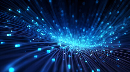 Colorful optical fiber intense color technology background