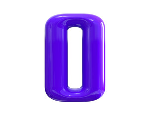 Purple Letter O