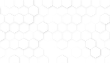 White horizontal hexagon texture. Abstract. Hexagon , honeycomb white Background