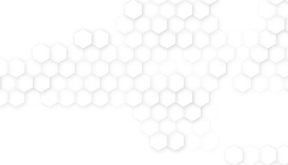 White horizontal hexagon texture. Abstract. Embossed Hexagon , honeycomb white Background 