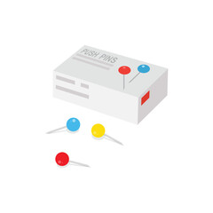 Multicoloured push pin box - 754300021