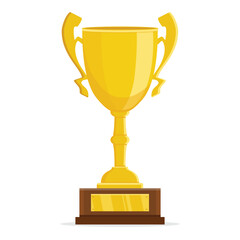 Winner's golden trophy cup - 754300296