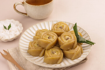 Kanom Kluay is Thai Steamed Banana Cake.