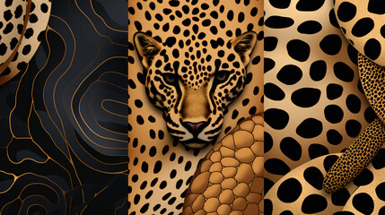 Patterns inspired by the texture of leopard spots
