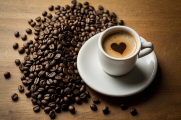 Fototapeta premium Coffee , Latte , Beans , Espresso
