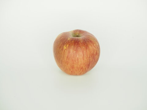 Manzana roja fondo plano