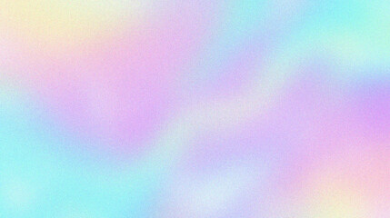 Pastel pink blue grainy gradient. Light holographic futuristic background with delicate pastel colors