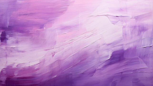 Purple paint strokestwork oil painting on canvas. A