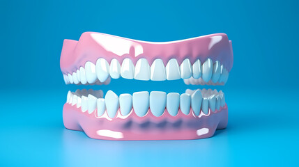 Fototapeta premium Dentistry, demonstrating potential advances in dental science and research