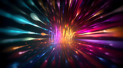 Fototapeta premium Fiber optics colorful