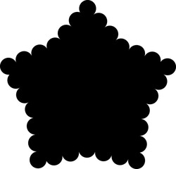 Scalloped star element