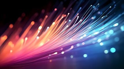 Fiber optics colorful