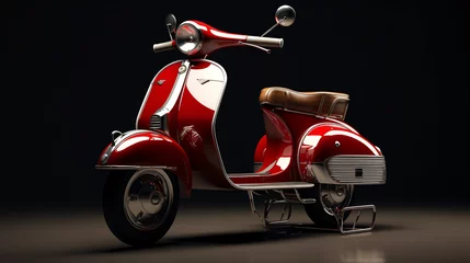 Outdoor kussens Retro Scooter  Classic Scooter with Chrome Accents .. © Mishi