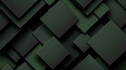 Black and Dark green abstract shape background presentation design. PowerPoint and Business background. - obrazy, fototapety, plakaty