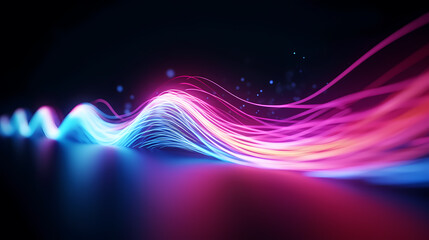 Fototapeta na wymiar Fiber optics colorful