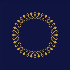 modern ornamental circle frame border decorative pattern
