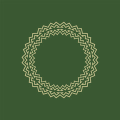 modern ornamental circle frame border decorative pattern
