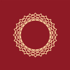 modern ornamental circle frame border decorative pattern