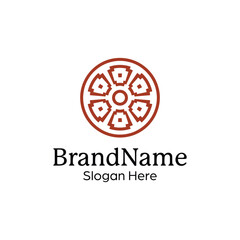 elegant and modern ornamental decorative pattern mandala logo