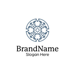 elegant and modern ornamental decorative pattern mandala logo