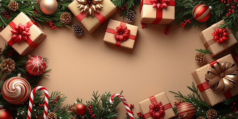 christmas tree and decorations