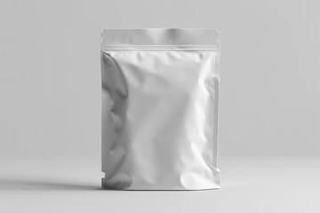 Mockup of white doypack , isolated on background. ai generated