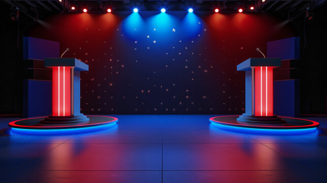 debate, stage