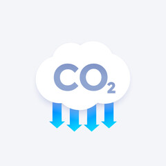 co2 gas, carbon dioxide emissions reduction vector design