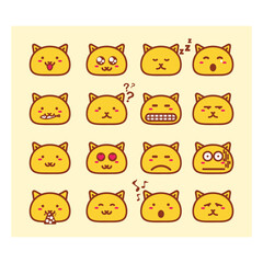 emoction funny cartoon sets - eps 10