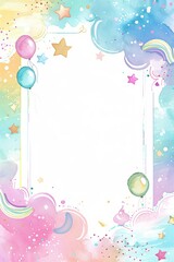 blank invitation minimalist template