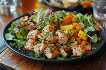 Plate of Food on Table