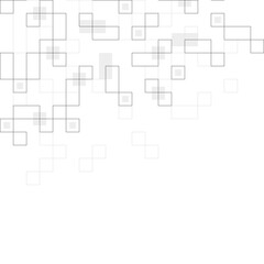 Minimalistic vector texture with linear squares pattern. Creative idea of modern design with abstract geometric background