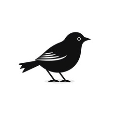 Obraz premium bird black icon on a white background in minimalism сreated with Generative Ai