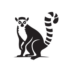 Jungle Jesters: Vector Lemur Silhouette Collection for Playful Wildlife Designs, Tropical Illustrations, and Rainforest-themed Artwork.
