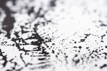 Extreme close up of acrylic paint texture