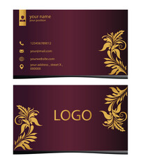 Luxury and modern business card designe 