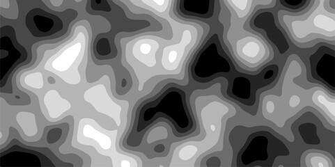 Gray Stylized topographic contour map. Geography scheme and terrain. Topography grid map. Contour map background. Geographic line mountain relief. Abstract lines or wavy backdrop background.